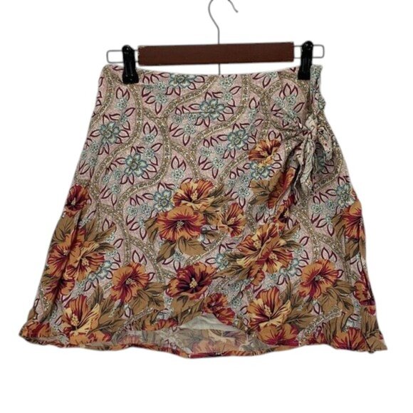 Paper Heart Floral Skirt Women’s Size 4 Multicolor Lightweight Casual Boho Print - Picture 1 of 11